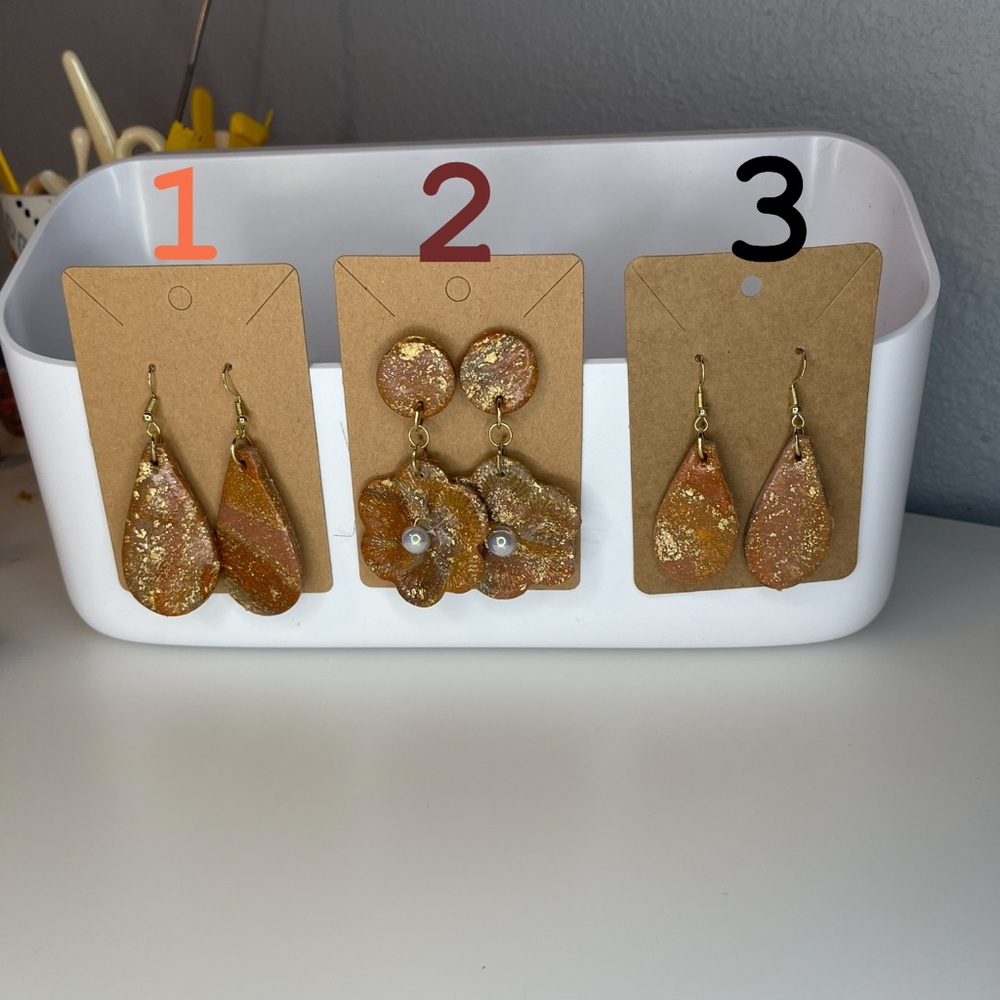 Handmade Clay Earrings